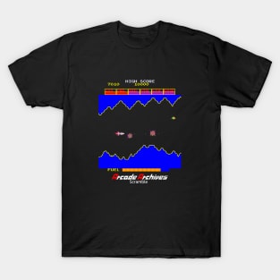 Mod.9 Arcade Scramble Space Invader Video Game T-Shirt